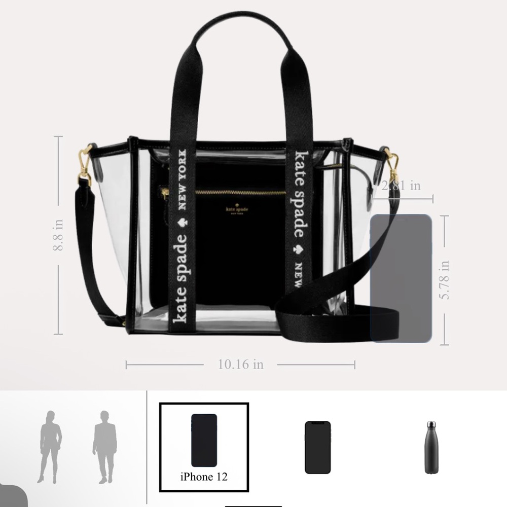 NWT Kate Spade Kip Clear Small Tote - Picture 5 of 16